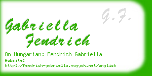 gabriella fendrich business card